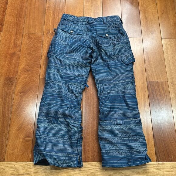 Burton Snowboarding Dry Ride pants Blue Purple Striped Multicolor Cargo Pants XS - Picture 4 of 14